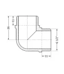 Thermo Alliance Standart Угол 1/2″НН (желт.) SD41915 фото - 2