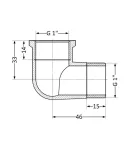 Thermo Alliance Standart Угол 1″ВН (желт.) SD42025 фото - 2