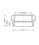 Thermo Alliance Standart Футорка 2″Нх1 1/2″В (желт.) SD4235040 фото - 2