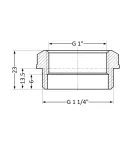 Thermo Alliance Standart Футорка 1 1/4″Нх1″В (желт.) SD4233225 фото - 2