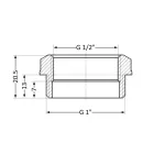 Thermo Alliance Standart Футорка 1″Нх1/2″В (желт.) SD4232515 фото - 2