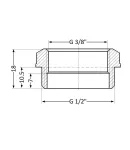 Thermo Alliance Standart Футорка 1/2″Нх3/8″В (желт.) SD423159 фото - 2