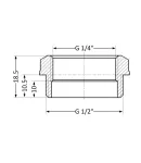 Thermo Alliance Standart Футорка 1/2″Нх1/4″В (желт.) SD423156 фото - 2