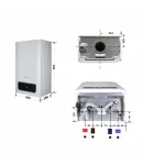 Котел газовий Ewa System 24 кВт одноконтурний, конденсаційний, навісний Thermo Alliance фото - 2