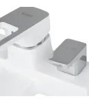 Змішувач для ванни Lidz Wawel 006 з душовим гарнітуром LDWAW006WHI45398 White — фото 4