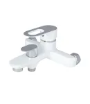 Змішувач для ванни Lidz Latwa 006 з душовим гарнітуром LDLAT006WHI45424 White — фото 4