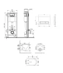 Готове рішення Qtap для ванної кімнати: підвісний унітаз Taurus Ultra Quiet 485×360×350 + комплект інсталяції Nest 4 в 1 (лінійна клавіша Satin) фото - 2