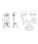 Готове рішення Qtap для ванної кімнати: підвісний унітаз Taurus Ultra Quiet 485×360×350 + комплект інсталяції Nest 4 в 1 (лінійна клавіша White) фото - 2