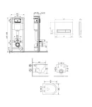 Готовое решение Qtap для ванной комнаты: подвесной унитаз Taurus Ultra Quiet 485×360×350 + комплект инсталляции Nest 4в1 (линейная клавиша Matt Black) фото - 2