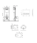 Готове рішення Qtap для ванної кімнати: підвісний унітаз Taurus Ultra Quiet 485×360×350 + комплект інсталяції Nest 4 в 1 (лінійна клавіша Chrome) фото - 2