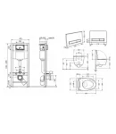 Готовое решение Qtap для ванной комнаты: подвесной унитаз Taurus Ultra Quiet 490х360х380 + комплект инсталляции Nest 4в1 (линейная клавиша Matt Black) фото - 2