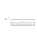Решітка для лінійного трапу SUS304 Grate FD600 (PVD) Qtap — фото 2