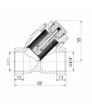 Косий фільтр грубого очищення води Thermo Alliance Forte 3/4″ВВ з магнітом — фото 2