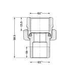 Thermo Alliance Standart Сгон-американка 1″ВН никель, прямой TAS190W25 фото - 2