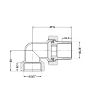 Thermo Alliance Standart Сгон-американка 1/2″ВН никель, угловой TAS191W15 фото - 2
