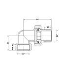 Thermo Alliance Standart Сгон-американка 1″ВН никель, угловой TAS191W25 фото - 2