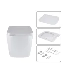 Готове рішення Qtap для ванної кімнати: підвісний унітаз Tern Ultra Quiet 525x345x360 + комплект інсталяції Nest 4 в 1 (квадратна клавіша Satin) фото - 7
