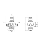 Самопромивний фільтр Thermo Alliance Forte 3/4″ × 3/4″ з редуктором тиску для холодної води, латунний — фото 2