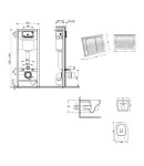 Готовое решение Qtap для ванной комнаты: подвесной унитаз Swan Ultra Quiet 520×360×320 + комплект инсталляции Nest 4 в 1 (квадратная клавиша Chrome) фото - 2