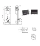 Готовое решение Qtap для ванной комнаты: подвесной унитаз Swan Ultra Quiet 520×360×320 + комплект инсталляции Nest 4в1 (линейная клавиша Matt Black) фото - 2