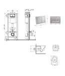 Готовое решение Qtap для ванной комнаты: подвесной унитаз Swan Ultra Quiet 520×360×320 + комплект инсталляции Nest 4 в 1 (квадратная клавиша Satin) фото - 2