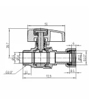 Thermo Alliance Standart Кран шаровой 1/2