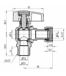 Thermo Alliance Standart Кран шаровой 1/2