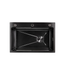 Мойка для кухни интегрированная Decor Black PVD Honeycomb Lidz Handmade H6845HB 3,0/1,0 мм — фото 3