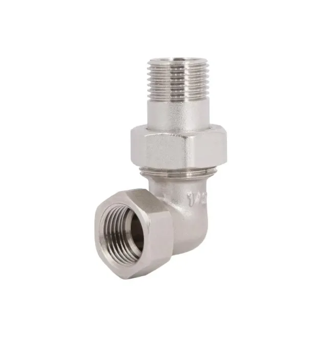 Згін-американка Forte 1/2″ВЗ нікельований, кутовий, під плоску прокладку TAFG191W15 Thermo Alliance фото - 1