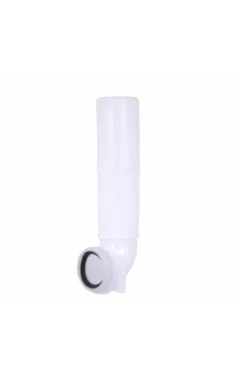 Кутова трубка змиву 82х74х262 мм White для інсталяції Standard QTSTD167W49807 Qtap