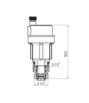 Автоматичний повітровідвідник Thermo Alliance Forte 1/2″З, латунь, нікельований, із запірним клапаном — фото 2