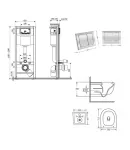 Готове рішення Qtap для ванної кімнати: підвісний унітаз Taurus Ultra Quiet 515×360×350 + комплект інсталяції Nest 4 в 1 (квадратна клавіша Chrome) фото - 2
