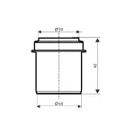 Редукція коротка HT-System PLUS d50×40, з ППР для каналізаційних труб Ostendorf-OSMA фото - 2