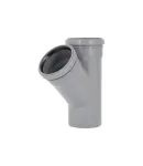 Трійник HT-System PLUS d110/110/110×45°, з ППР для каналізаційних труб Ostendorf-OSMA фото - 3