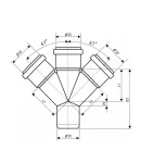 Ostendorf-OSMA Крестовина HT-System PLUS d50/50/50/50×67° фото - 2