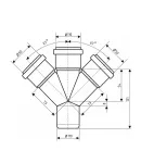 Ostendorf-OSMA Крестовина HT-System PLUS d110/50/110/50×67° фото - 2