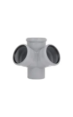 Хрестовина двоплощинна HT-System PLUS d110/110/110/110×67°, з ППР для каналізаційних труб Ostendorf-OSMA