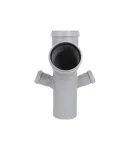 Хрестовина двоплощинна HT-System PLUS d110/110/110/50/50×67°, з ППР для каналізаційних труб Ostendorf-OSMA фото - 5