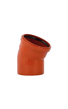 Коліно KG System d160×30°, з ПВХ для каналізаційних труб Ostendorf-OSMA