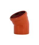 Коліно KG System d160×30°, з ПВХ для каналізаційних труб Ostendorf-OSMA фото - 3
