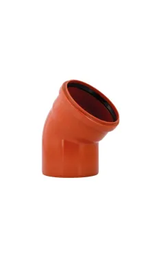 Коліно KG System d160×45°, з ПВХ для каналізаційних труб Ostendorf-OSMA