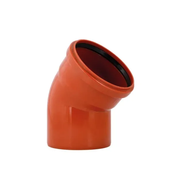 Коліно KG System d160×45°, з ПВХ для каналізаційних труб Ostendorf-OSMA фото - 1