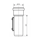 Ревізія з прямокутним люком KG System d110, з ПВХ для каналізаційних труб Ostendorf-OSMA фото - 2