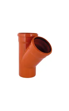 Трійник KG System d160/160/160×45°, з ПВХ для каналізаційних труб Ostendorf-OSMA