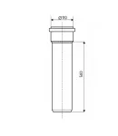 Ostendorf-OSMA Труба канализационная KG System d110×500 мм фото - 2