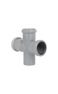 Хрестовина HT-System PLUS d50/50/50/50×87°, з ППР для каналізаційних труб Ostendorf-OSMA