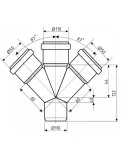 Ostendorf-OSMA Крестовина HT-System PLUS d110/50/110/50×87° фото - 2