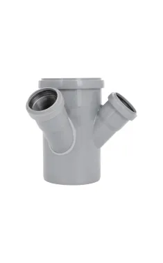 Хрестовина двоплощинна HT-System PLUS d110/110/50/50×45°, з ППР для каналізаційних труб Ostendorf-OSMA