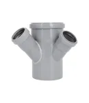 Хрестовина двоплощинна HT-System PLUS d110/110/50/50×45°, з ППР для каналізаційних труб Ostendorf-OSMA фото - 4
