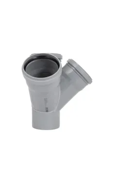 Хрестовина двоплощинна HT-System PLUS d110/110/110/110×45°, з ППР для каналізаційних труб Ostendorf-OSMA